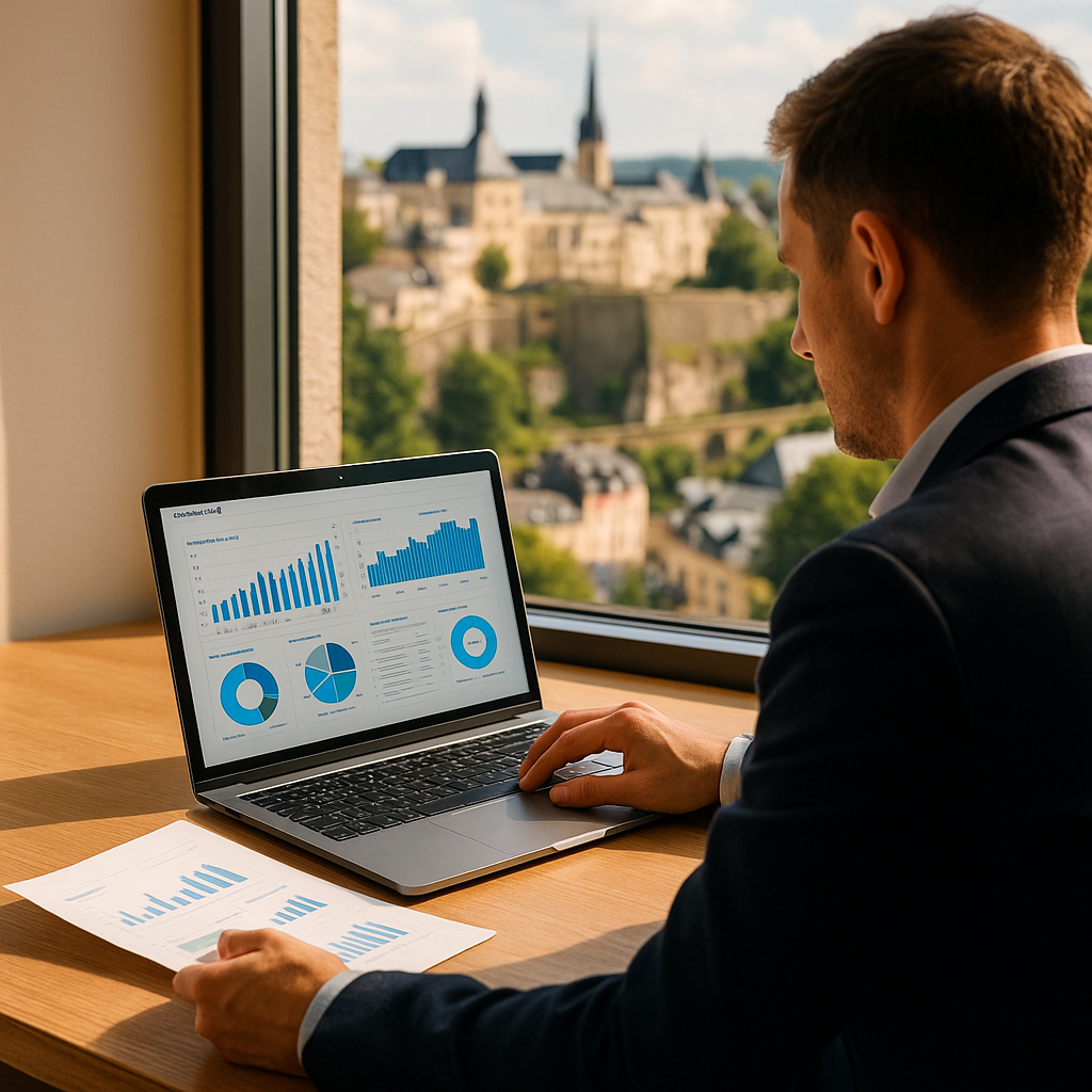 Entrepreneur consultant des tableaux de bord financiers au Luxembourg
